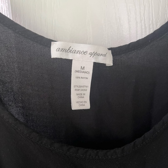 Black Strappy Ruffle Top - Picture 2 of 7